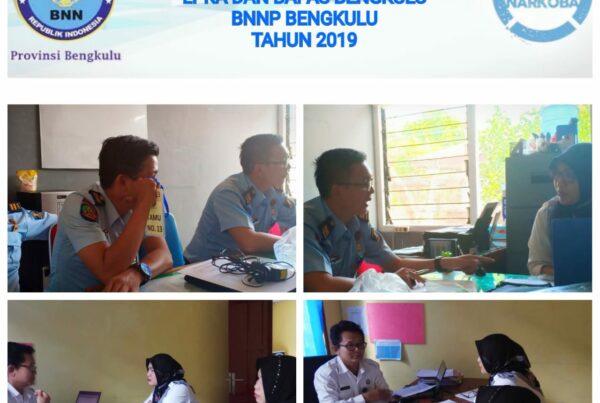 Kegiatan Rapat Koordinasi Layanan Pascarehabilitasi BNNP Bengkulu Tahun 2019 di LPKA dan Bapas Bengkulu.