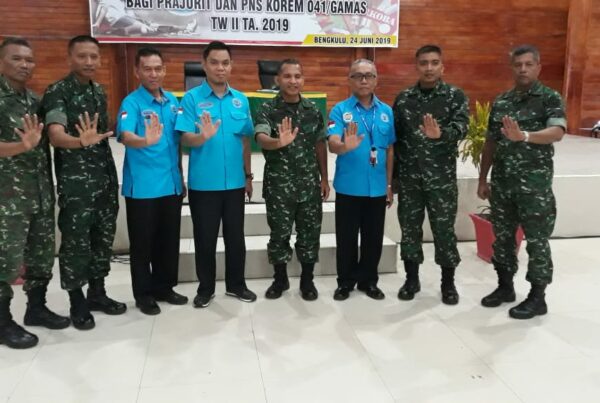 Penyuluhan Bahaya Narkoba dalam rangka PRA HANI di Korem 041/Gamas Bengkulu