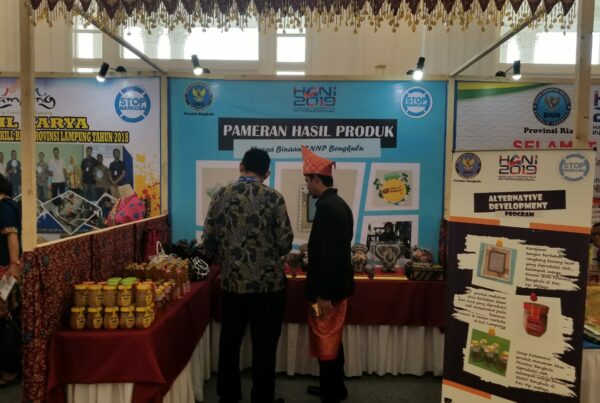 Pameran Hasil Karya Warga Binaan BNN Provinsi Bengkulu Dalam Rangka Acara Puncak Peringatan HANI 2019 di Jakarta