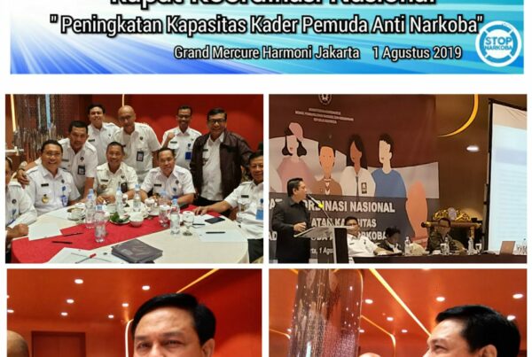 Rapat Koordinasi Nasional dengan Tema Peningkatan Kapasitas Kader Pemuda Anti Narkoba yang Diselenggarakan Kementerian Koordinator Bidang Pembangunan Manusia dan Kebudayaan Republik Indonesia