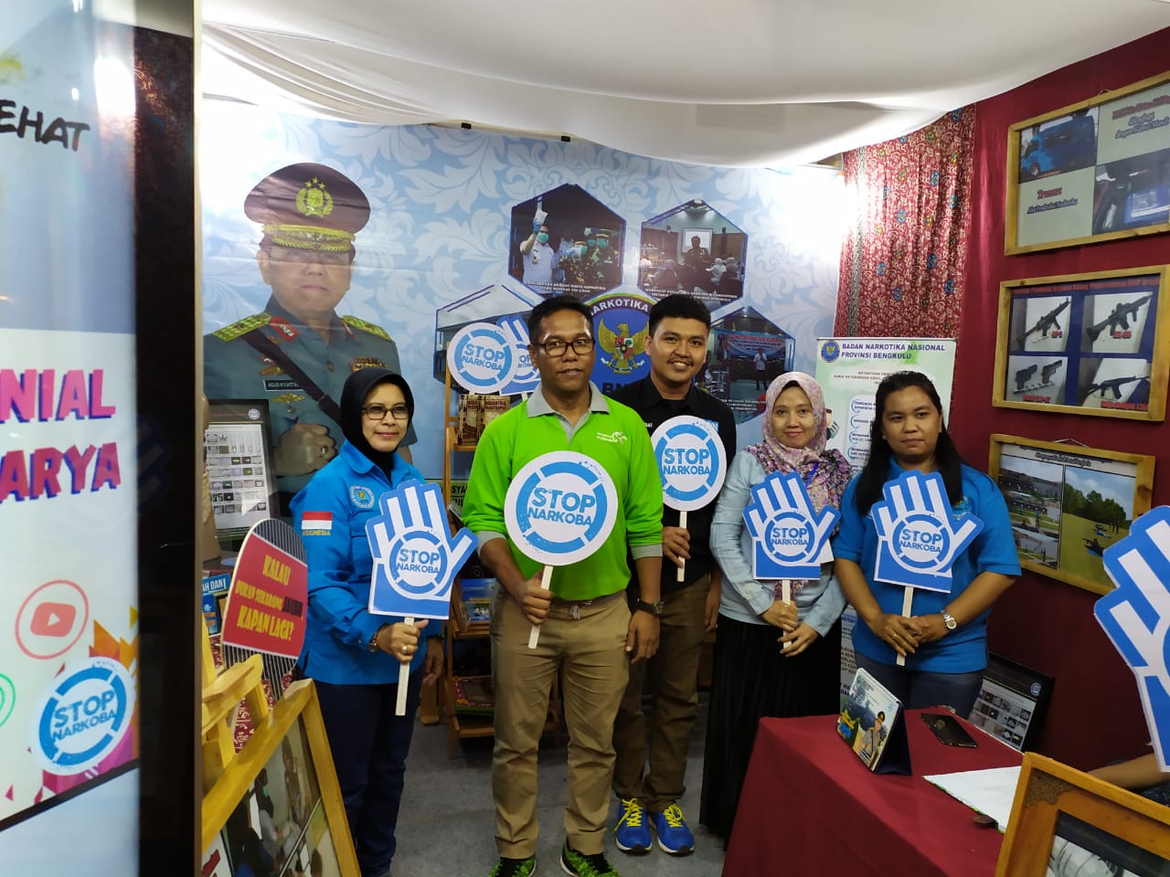Pameran Informasi Kelembagaan Pada Kegiatan “Bengkulu Expo 2019” Badan Narkotika Nasional Provinsi Bengkulu Pameran Informasi Kelembagaan Pada Kegiatan “Bengkulu Expo 2019” Badan Narkotika Nasional Provinsi Bengkulu