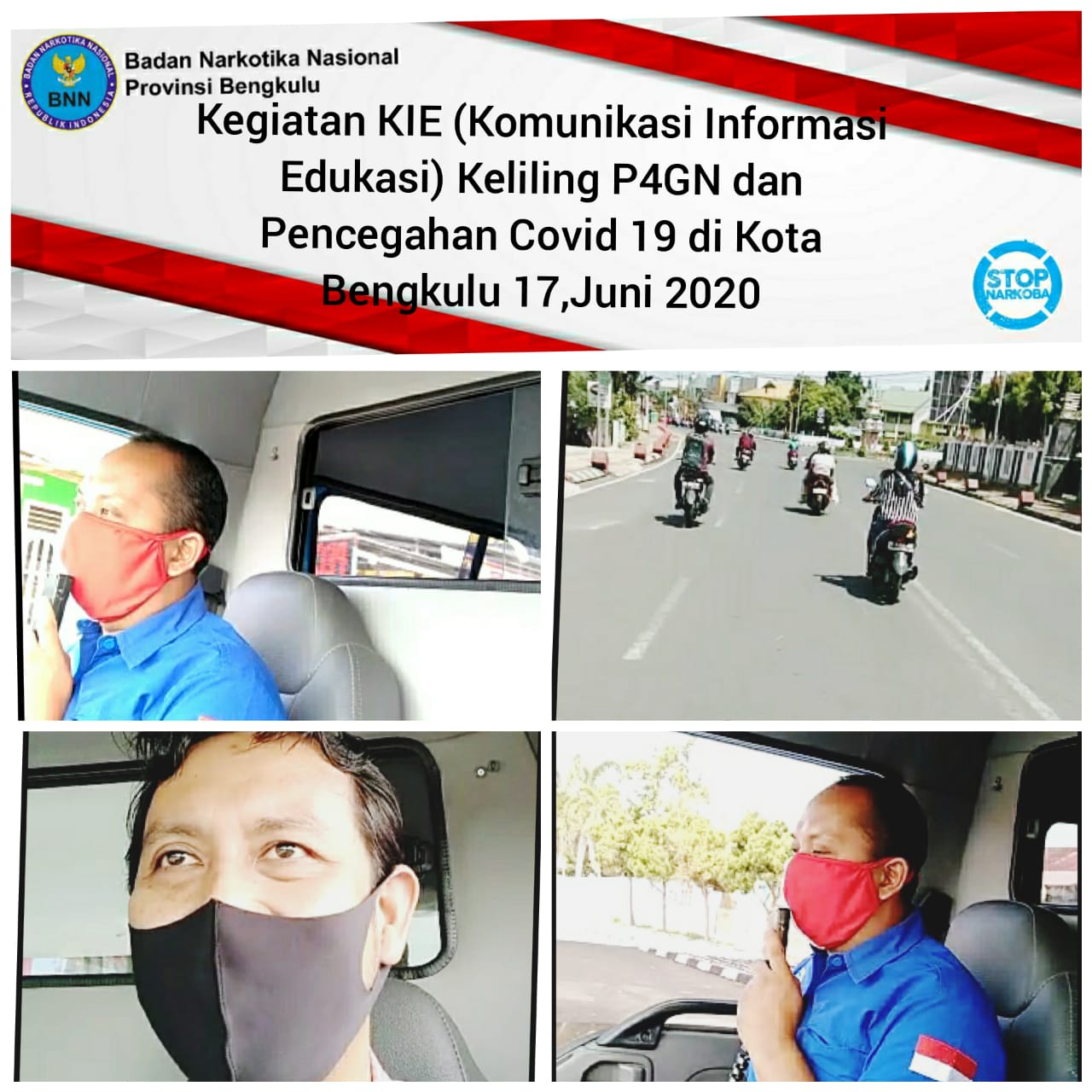 Kegiatan KIE (komunikasi,informasi dan edukasi) Tentang P4GN Pencegahan Wabah Covid-19 Kepada Masyarakat Kota Bengkulu