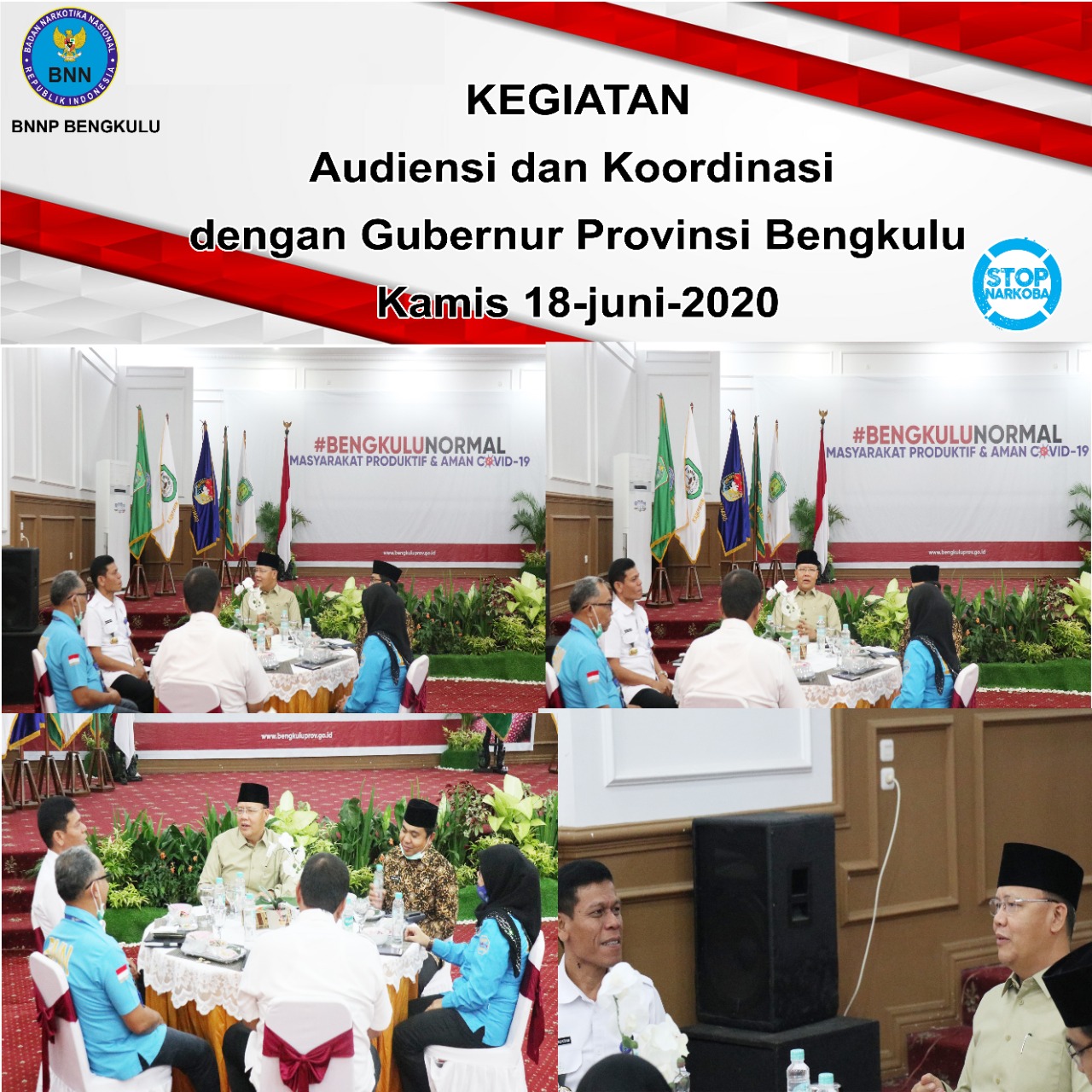 Kegiatan Koordinasi dan audiensi program P4GN dan Rencana pelaksanaan HANI tahun 2020 ke Gubernur Bengkulu Kegiatan Koordinasi dan audiensi program P4GN dan Rencana pelaksanaan HANI tahun 2020 ke Gubernur Bengkulu