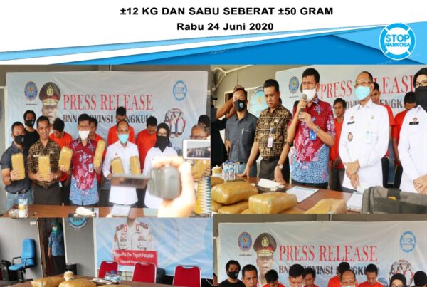 PRESS RELEASE PENGUNGKAPAN KASUS TINDAK PIDANA* *PENYALAHGUNAAN NARKOTIKA DENGAN BARANG BUKTI GANJA SEBERAT ±12 KG DAN SABU SEBERAT ±50 GRAM