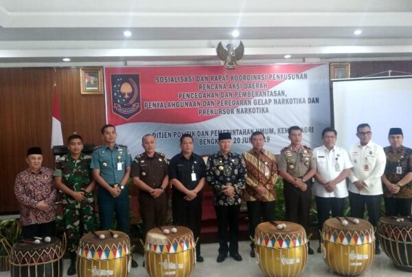Sosialisasi dan Rapat Koordinasi Penyusunan Rencana Aksi Daerah Pencegahan dan Pemberantasan Penyalahgunaan dan Peredaran Gelap Narkotika dan Prekursor Narkotika