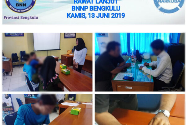 Kegiatan Group Therapy 1 Layanan Pascarehabilitasi Rawat Lanjut BNNP Bengkulu Tahun 13 Juni 2019.