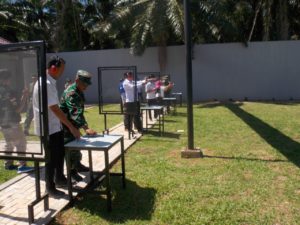 Kegiatan Latihan Menembak di Lapangan Tembak Lanal Bengkulu