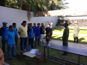 Kegiatan Latihan Menembak di Lapangan Tembak Lanal Bengkulu