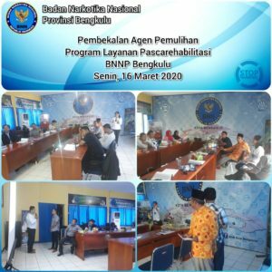 Pembekalan Agen Pemulihan Program Layanan Pascarehabilitasi Tahun 2020