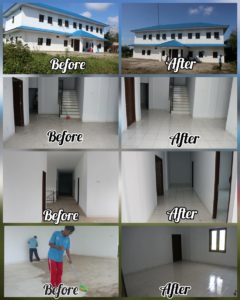 Kegiatan Gotong Royong (Korve) Kebersihan Tempat Rehabilitasi Milik BNNP Bengkulu di Kelurahan Padang Serai Kota Bengkulu