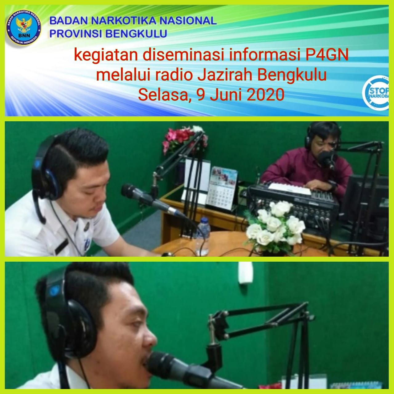 Diseminasi Informasi P4GN melalui Radio Jazirah 104,3 FM Diseminasi Informasi P4GN melalui Radio Jazirah 104,3 FM