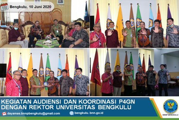 Kegiatan Audiensi dan Koordinasi P4GN dengan Rektor Universitas Bengkulu
