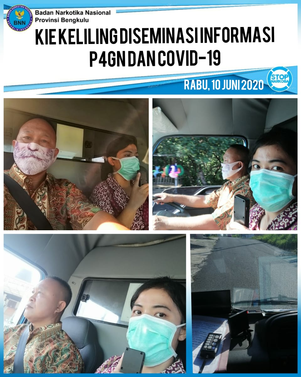 Kegiatan KIE (Komunikasi, Informasi dan Edukasi) Tentang Pencegahan penularan Wabah Covid-19 dan informasi P4GN Kepada Masyarakat Kota Bengkulu Kegiatan KIE (Komunikasi, Informasi dan Edukasi) Tentang Pencegahan penularan Wabah Covid-19 dan informasi P4GN Kepada Masyarakat Kota Bengkulu