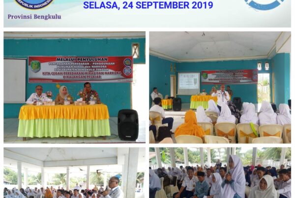 PENYULUHAN PENCEGAHAN PEREDARAN/PENGGUNAAN MINUMAN KERAS DAN NARKOBA DI AULA KESBANGPOL KABUPATEN BENGKULU TENGAH