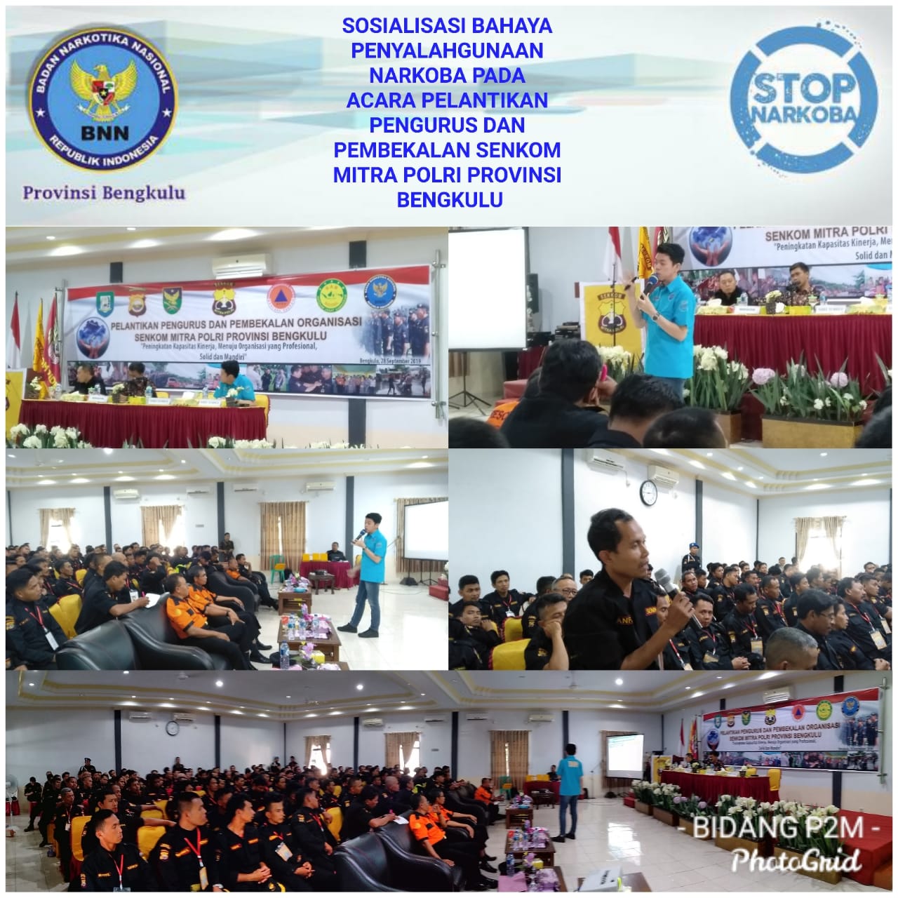 ACARA PELANTIKAN PENGURUS DAN DIKLAT SAR DAN PENINGKATAN KAPASITAS KINERJA SENKOM MITRA POLRI PROVINSI BENGKULU