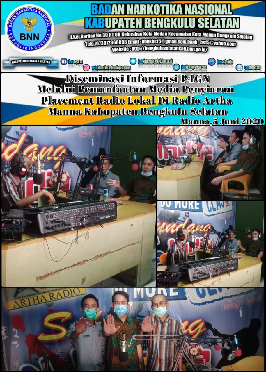 Diseminasi Informasi P4GN Melalui Placement Radio Daerah/Lokal Diseminasi Informasi P4GN Melalui Placement Radio Daerah/Lokal