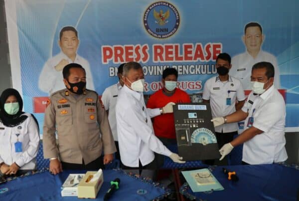 Press Release Ungkap Kasus Tindak Pidana Narkotika Golongan I Jenis Shabu