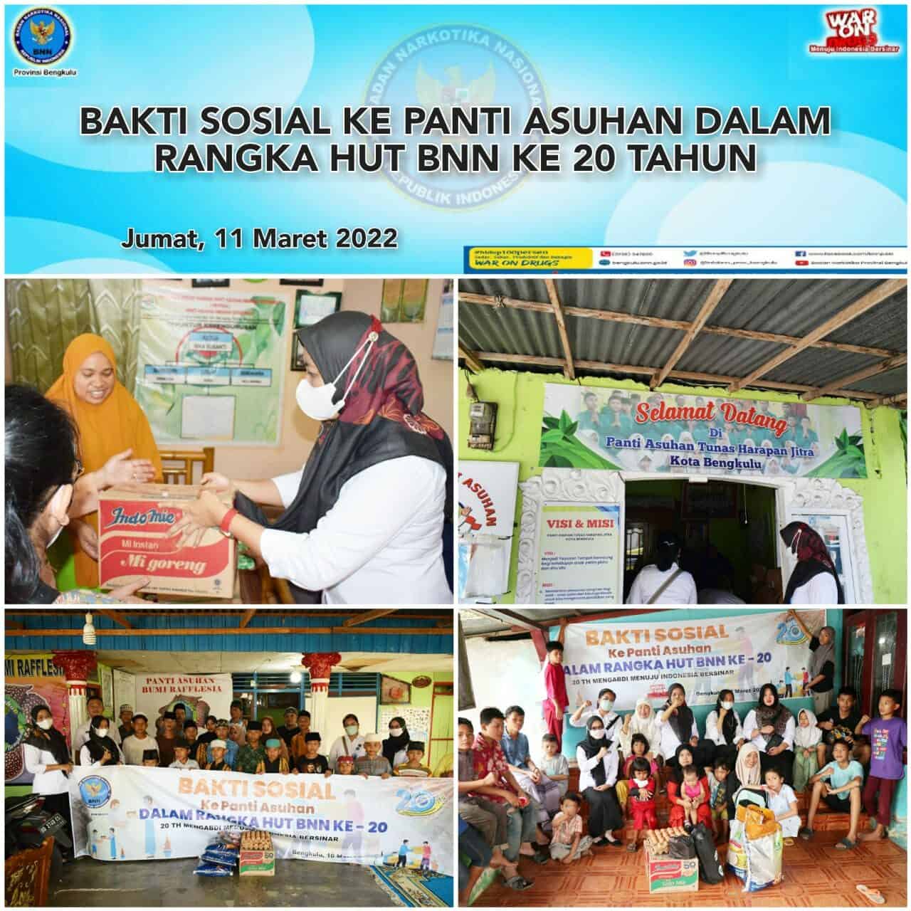 Bakti Sosial Ke Panti Asuhan Dalam Rangka Memperingati HUT BNN Ke-20 Bakti Sosial Ke Panti Asuhan Dalam Rangka Memperingati HUT BNN Ke-20