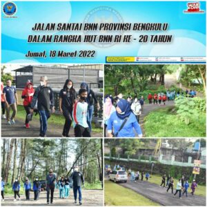 JALAN SANTAI DALAM RANGKA MEMPERINGATI HUT BNN KE-20