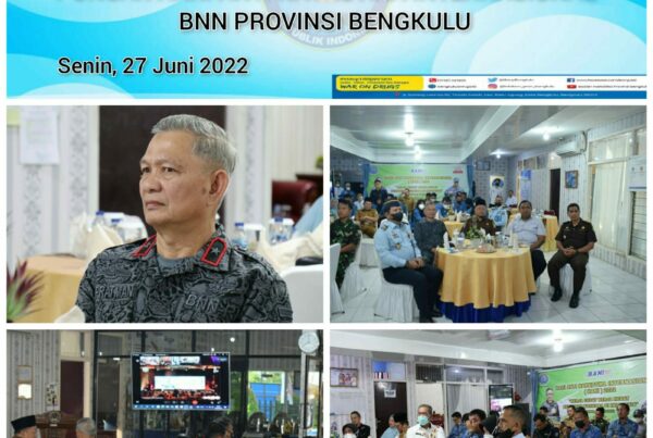 Peringatan Puncak Hari Anti Narkotika Internasional (HANI) secara Virtual di Provinsi Bengkulu Tahun 2022