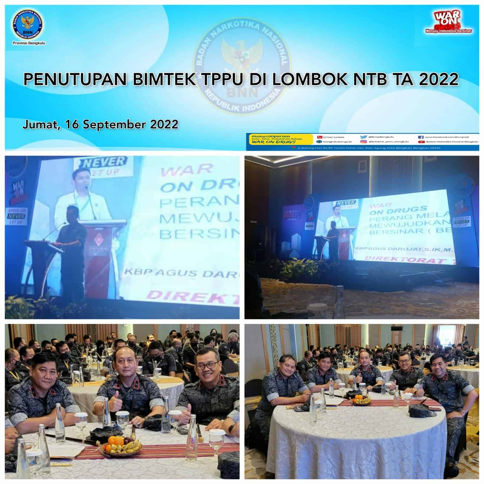 KEGIATAN PENUTUPAN BIMBINGAN TEKNIS TPPU DI NUSA TENGGARA BARAT KEGIATAN PENUTUPAN BIMBINGAN TEKNIS TPPU DI NUSA TENGGARA BARAT