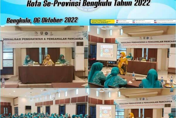 Kegiatan Penyuluhan Pencegahan Penyalahgunaan Narkoba pada Acara Sosialisasi dan Penguatan Kader TP. PKK Kabupaten/Kota Se-Provinsi Bengkulu Tahun 2022