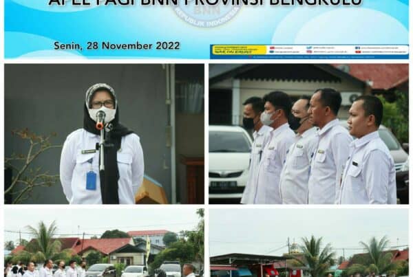 KEGIATAN APEL PAGI DI LINGKUNGAN BNNP BENGKULU