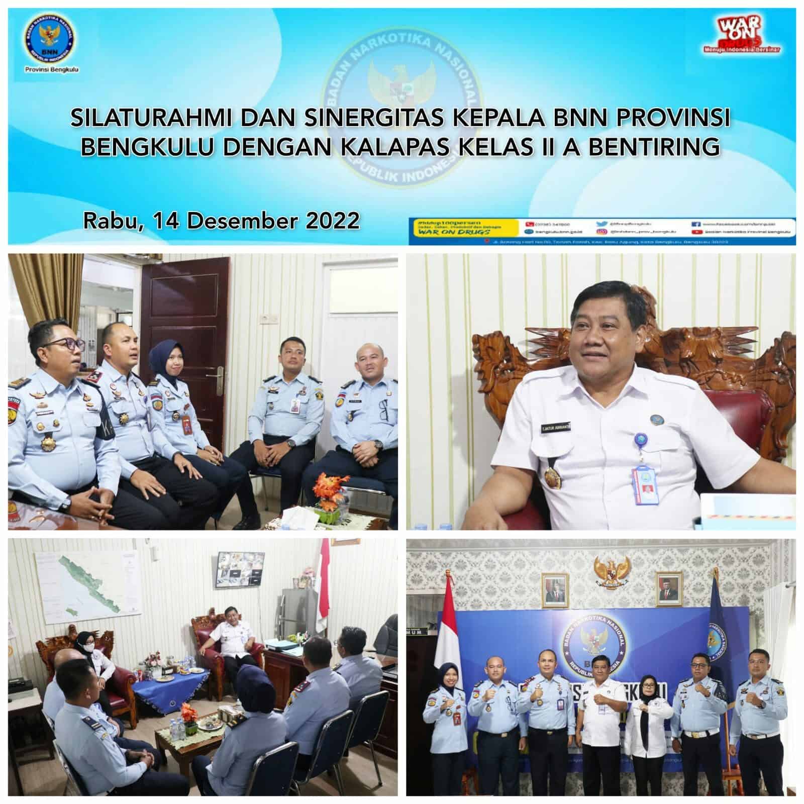 SILATURAHMI DAN SINERGITAS BNN PROVINSI BENGKULU DENGAN KALAPAS KELAS IIA BENTIRING Konsep Otomatis