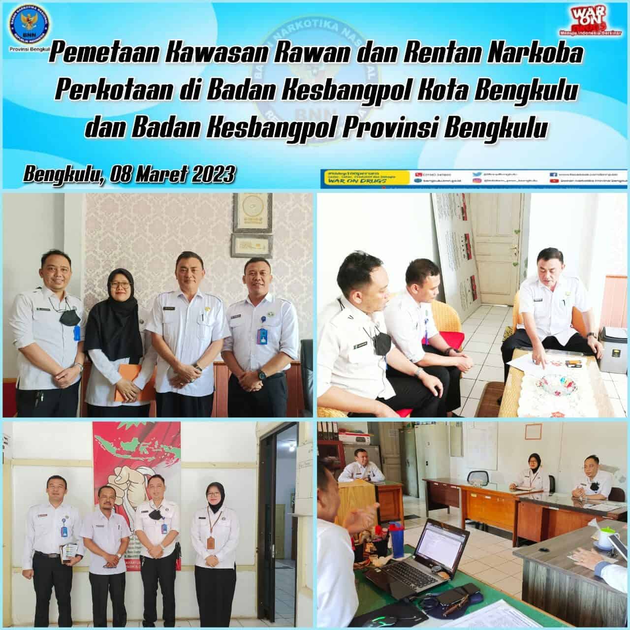 Pemetaan Kawasan Rawan dan Rentan Narkoba Perkotaan di Kesbangpol Kota Bengkulu dan Kesbangpol Provinsi Bengkulu Pemetaan Kawasan Rawan dan Rentan Narkoba Perkotaan di Kesbangpol Kota Bengkulu dan Kesbangpol Provinsi Bengkulu
