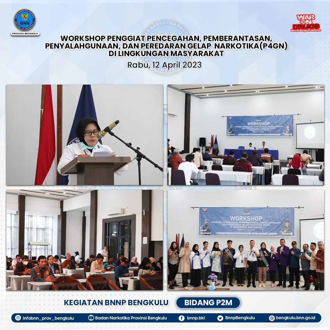 Workshop Penggiat P4GN di Lingkungan Masyarakat di Provinsi Bengkulu Tahun 2023 Workshop Penggiat P4GN di Lingkungan Masyarakat di Provinsi Bengkulu Tahun 2023