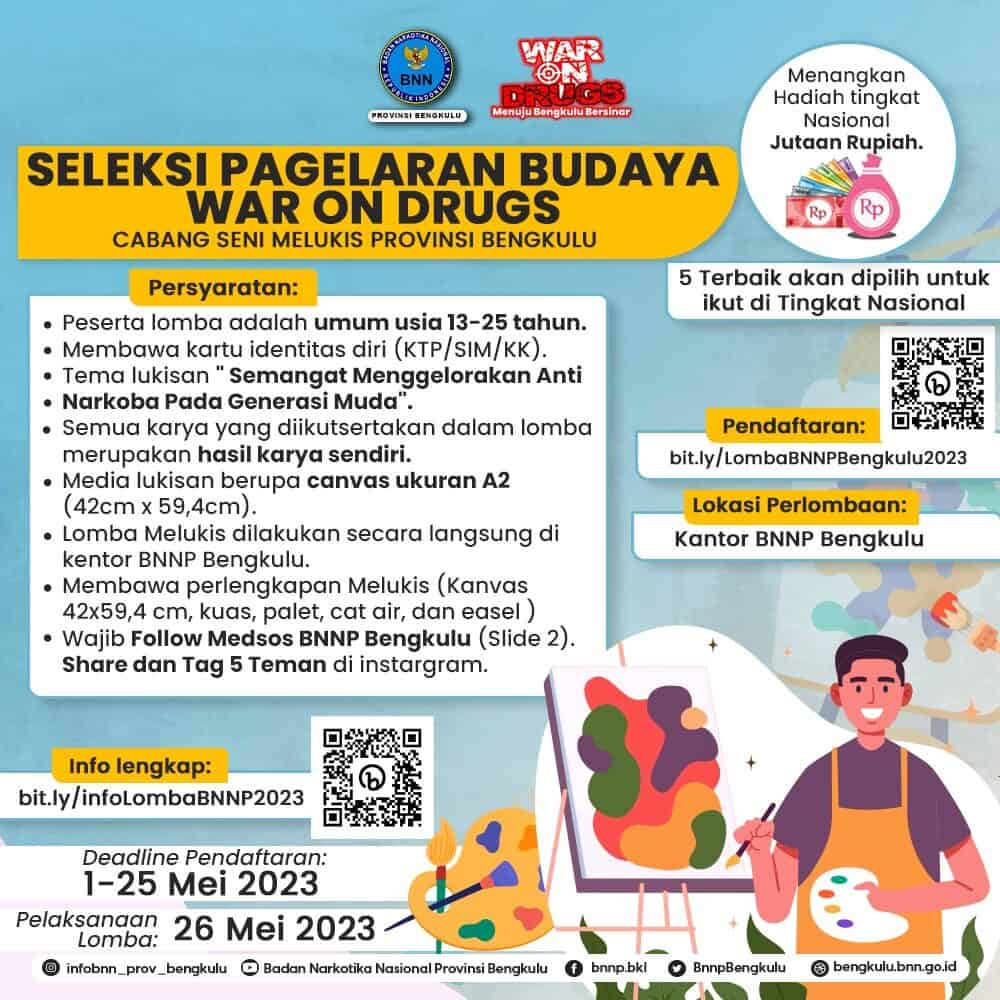 Seleksi Pagelaran Budaya War On Drugs Tahun 2023 Seleksi Pagelaran Budaya War On Drugs Tahun 2023