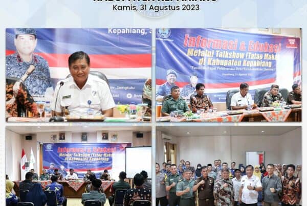 Informasi dan Edukasi Melalui Talkshow (Tatap Muka) di Kabupaten Kepahiang Tahun 2023 (Fasilitasi Rapat Pelaksanaan Desa/Kelurahan Bersih Narkoba)