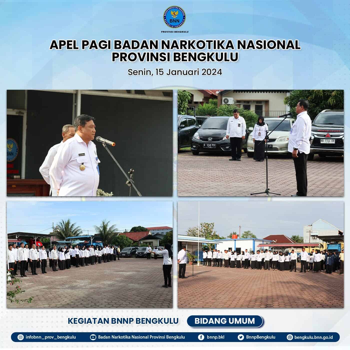 APEL PAGI DI LINGKUNGAN BNNP BENGKULU APEL PAGI DI LINGKUNGAN BNNP BENGKULU
