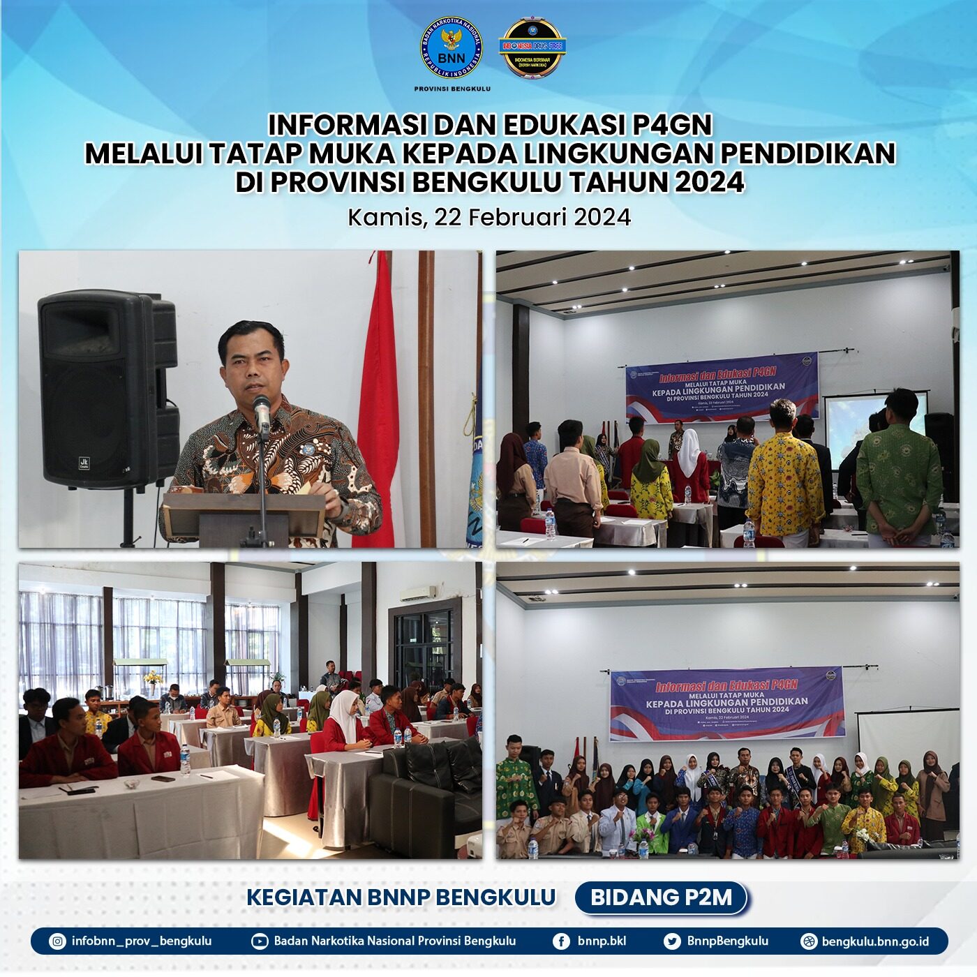 Kegiatan Informasi dan Edukasi Melalui Tatap Muka di Lingkungan Pendidikan