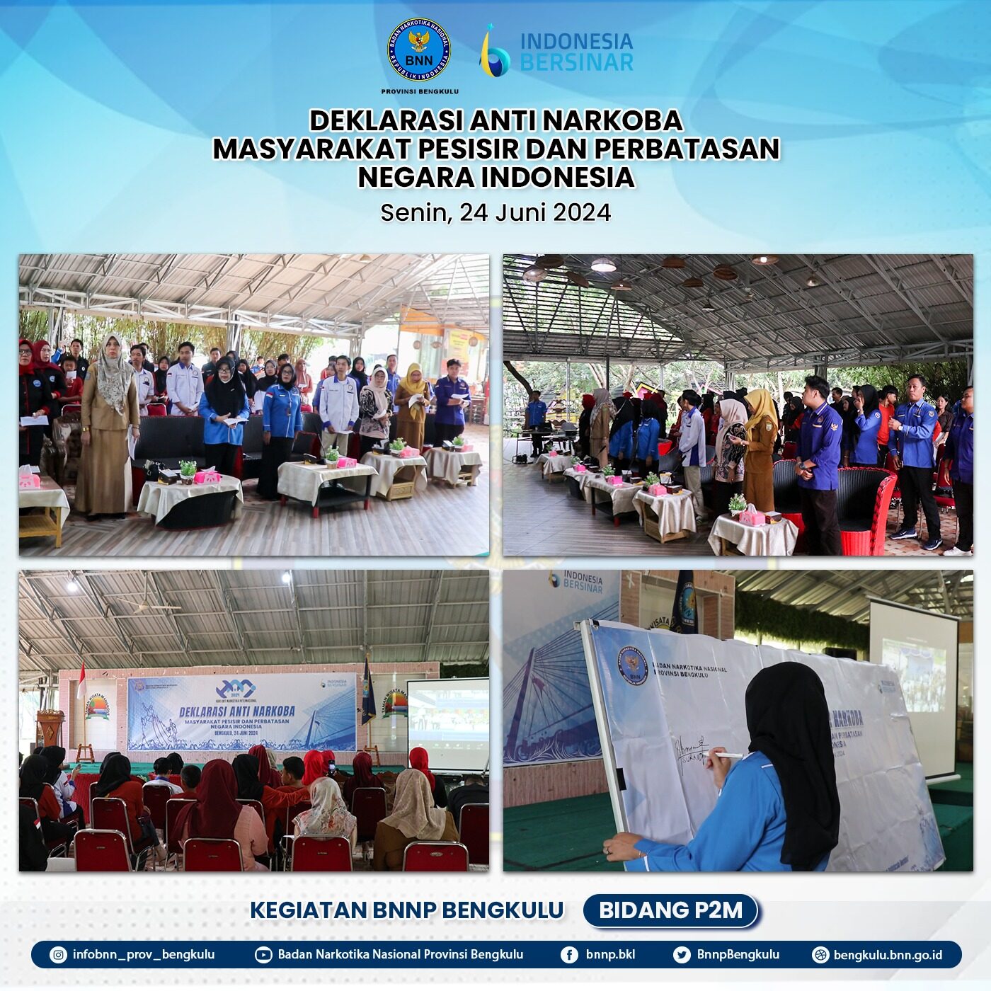 Deklarasi Anti Narkoba Masyarakat Pesisir dan Perbatasan Negara Indonesia Tahun 2024 Deklarasi Anti Narkoba Masyarakat Pesisir dan Perbatasan Negara Indonesia Tahun 2024