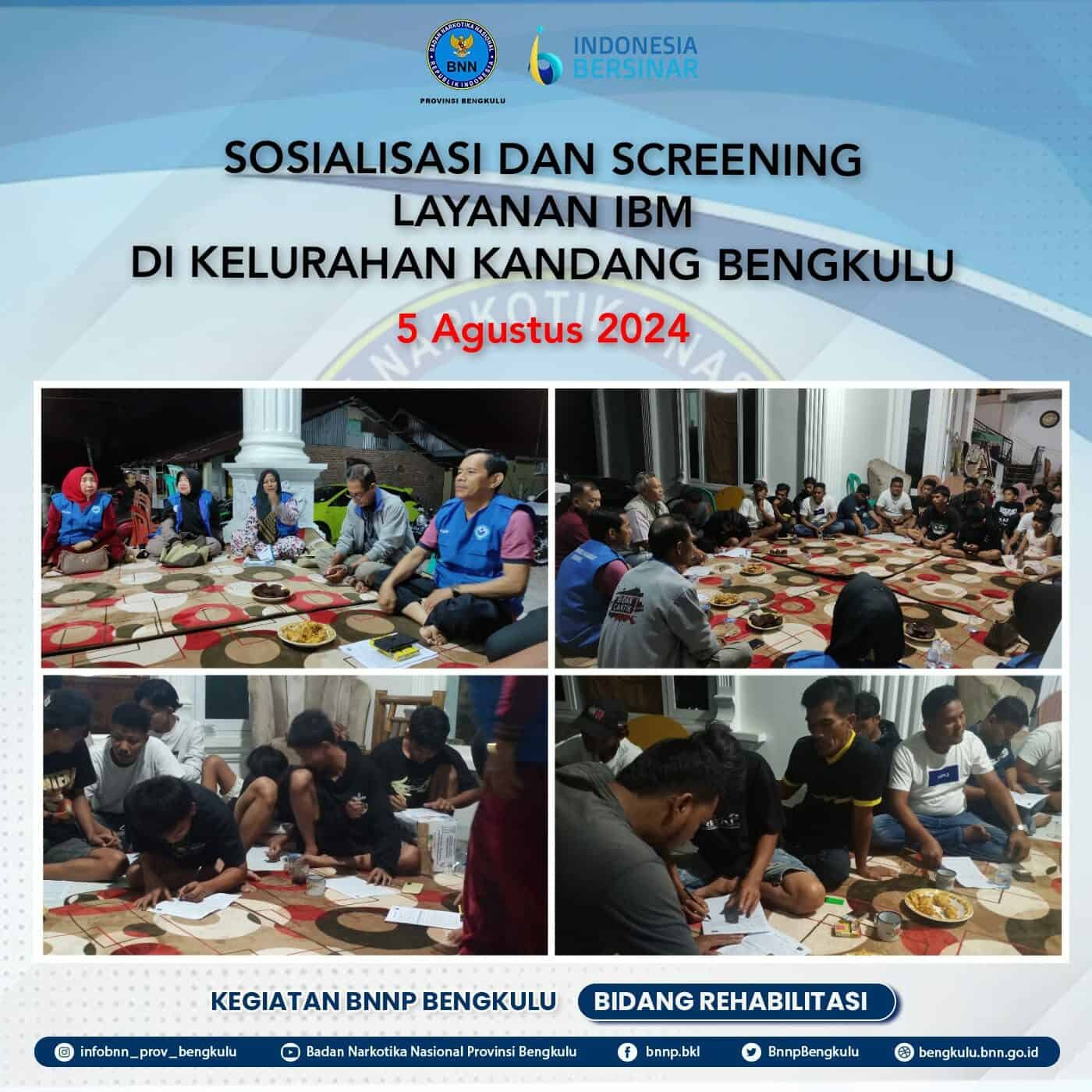 Giat Sosialisasi dan Screening pada layanan IBM di Kelurahan Kandang Bengkulu Giat Sosialisasi dan Screening pada layanan IBM di Kelurahan Kandang Bengkulu