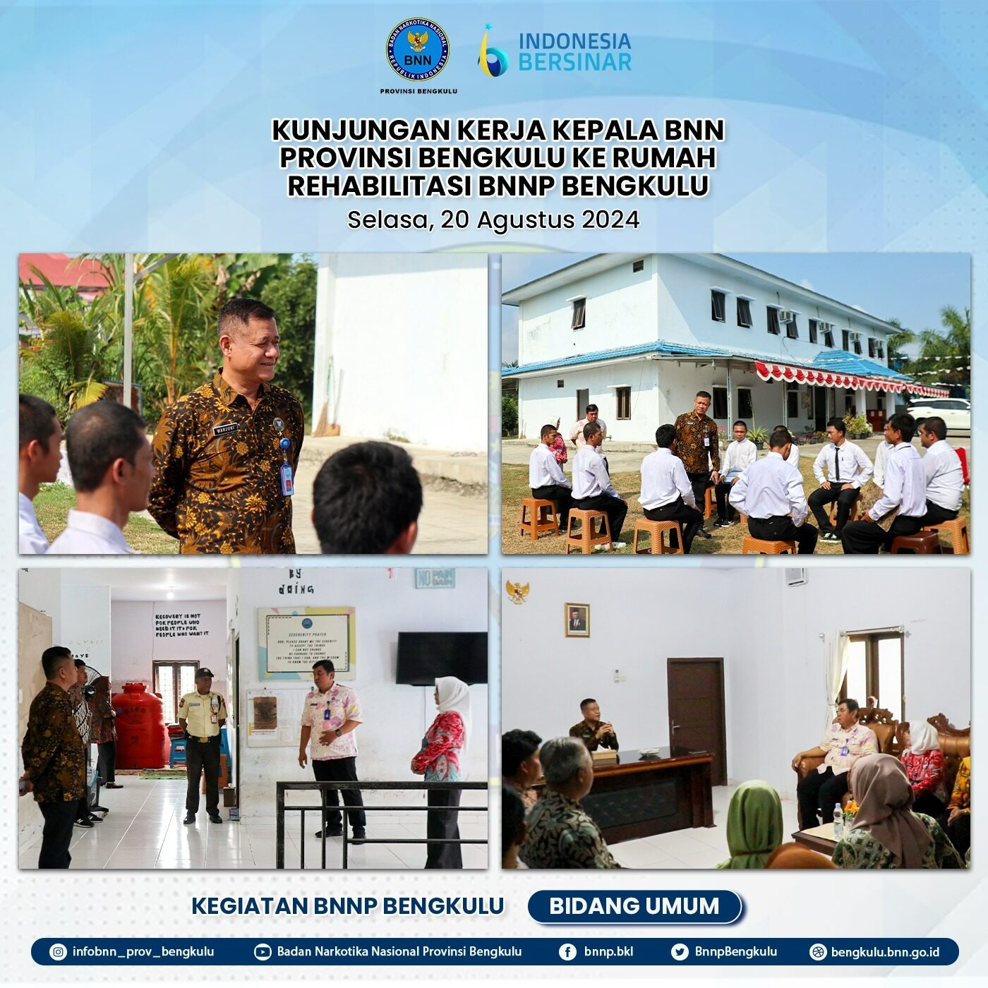 KUNJUNGAN KERJA KEPALA BNN PROVINSI BENGKULU KE RUMAH REHABILITASI BNNP BENGKULU Konsep Otomatis