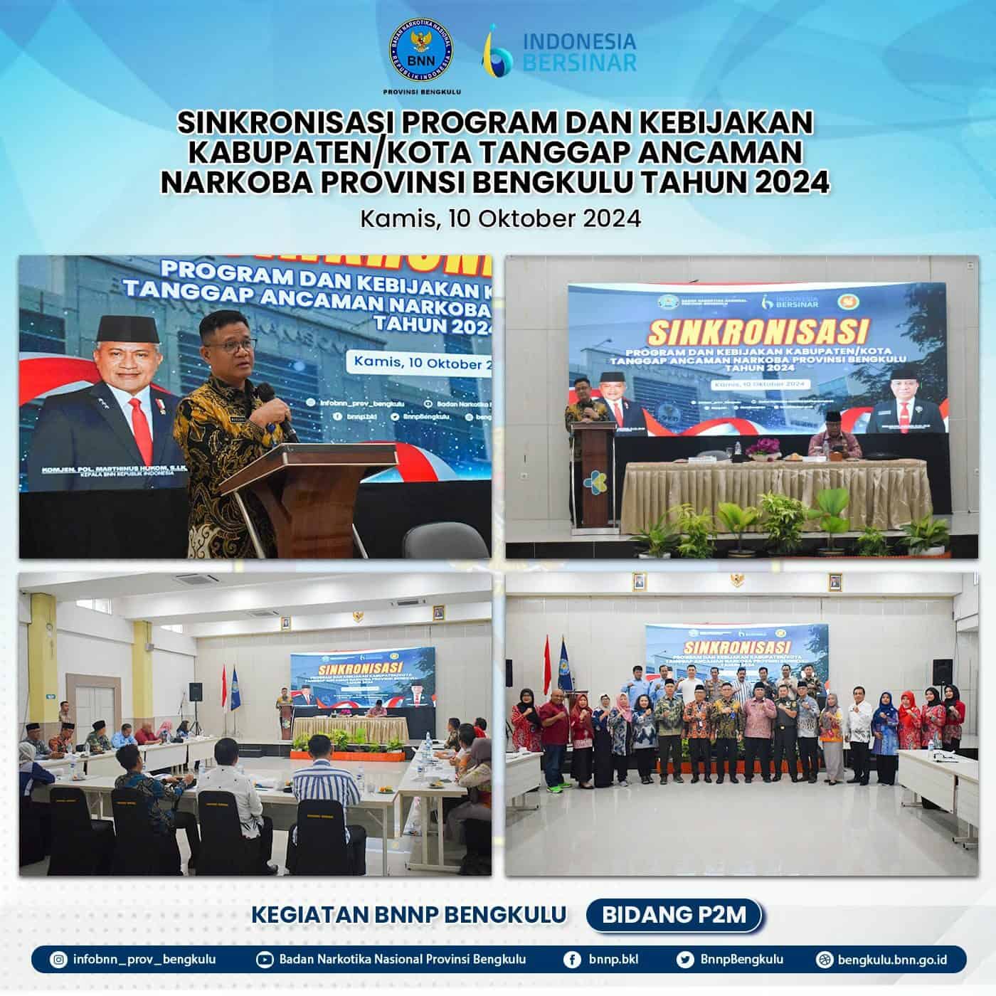 Sinkronisasi Program dan Kebijakan Kabupaten/Kota Tanggap Ancaman Narkoba Tahun 2024 Sinkronisasi Program dan Kebijakan Kabupaten/Kota Tanggap Ancaman Narkoba Tahun 2024