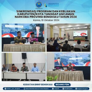 Sinkronisasi Program dan Kebijakan Kabupaten/Kota Tanggap Ancaman Narkoba Tahun 2024
