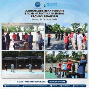 Latihan Menembak Personil BNNP Bengkulu Untuk Meningkatkan Kesigapan dan Keterampilan Diri Latihan Menembak Personil BNNP Bengkulu Untuk Meningkatkan Kesigapan dan Keterampilan Diri