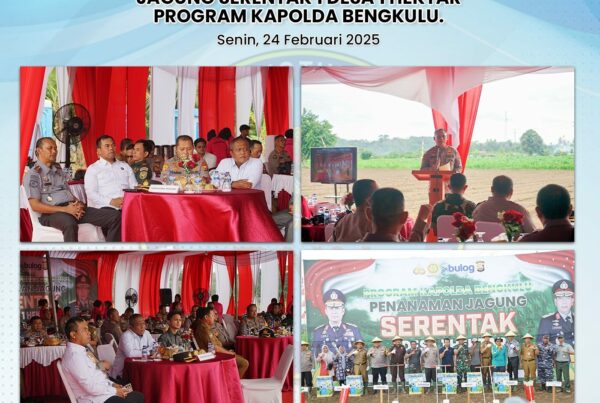 LAUNCHING PROGRAM PENANAMAN JAGUNG SERENTAK 1 DESA 1 HEKTAR PROGRAM KAPOLDA BENGKULU