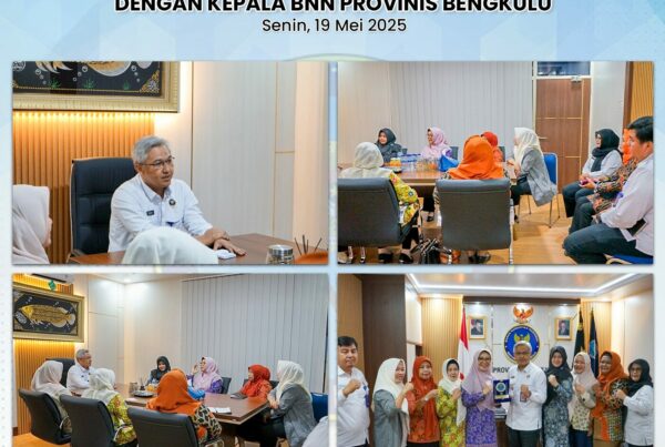 AUDIENSI PKK PROVINSI BENGKULU DENGAN KEPALA BNN PROVINSI BENGKULU