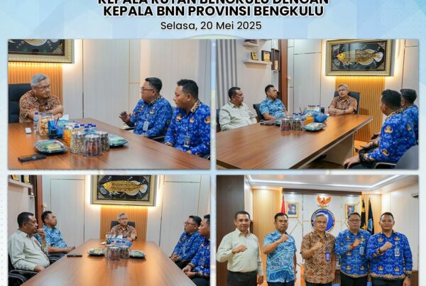 KUNJUNGAN AUDIENSI KEPALA RUTAN BENGKULU DENGAN KEPALA BNN PROVINSI BENGKULU